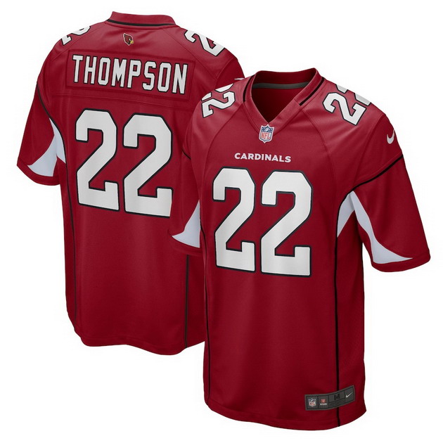 mens nike deionte thompson cardinal arizona cardinals game player jersey